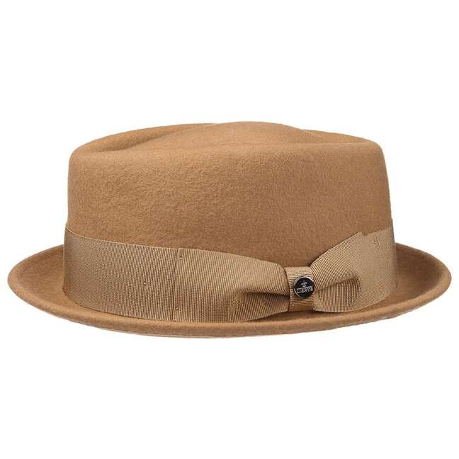Lierys Pork Pie Wollhut - Kariert - 100% Wolle - Mad
