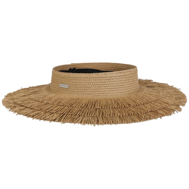 Seeberger Stroh Visor Damen - Sommer Sonnenkappe Mit Schirm Verstellbar