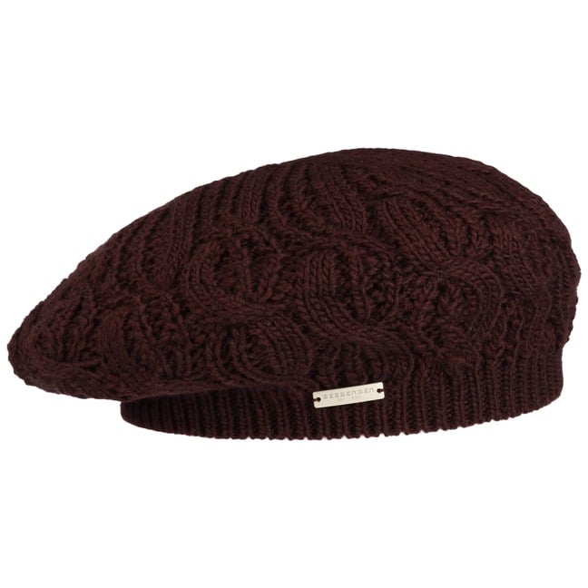 CHILLOUTS Basco Invernale In Maglia Per Donna, Con Bottone In Legno, Design Alpino, Taglia Unica (53-59 Cm) - copertina