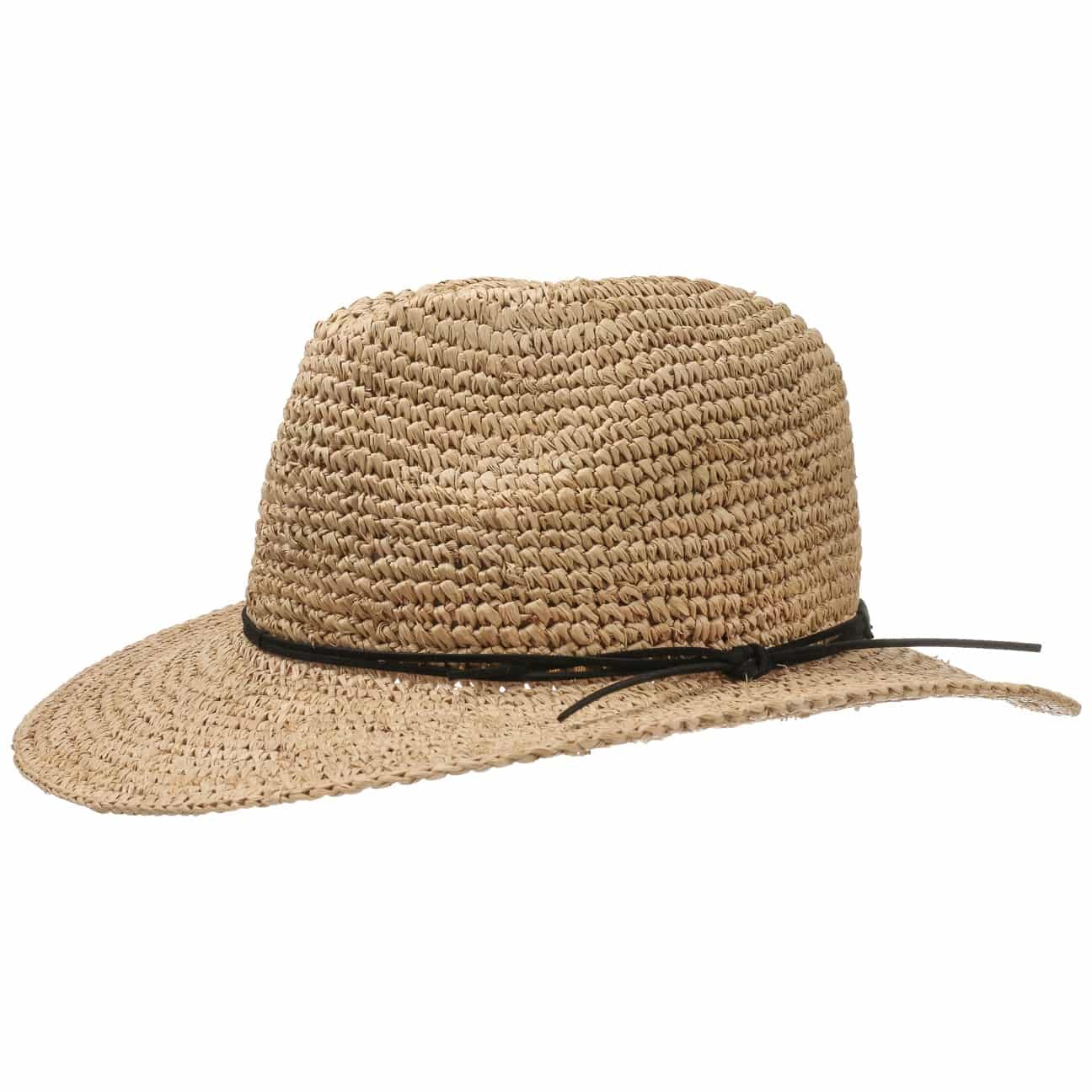 Harrys-Collection Rollbarer Hut mit breiter Krempe braunes Stoffband in 3 Farben!