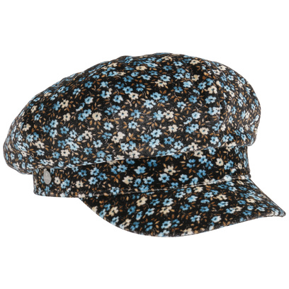 WiLLab Damen Blumenfaltenhut - Kurze Krempe Baskenmütze Für Winter Mode