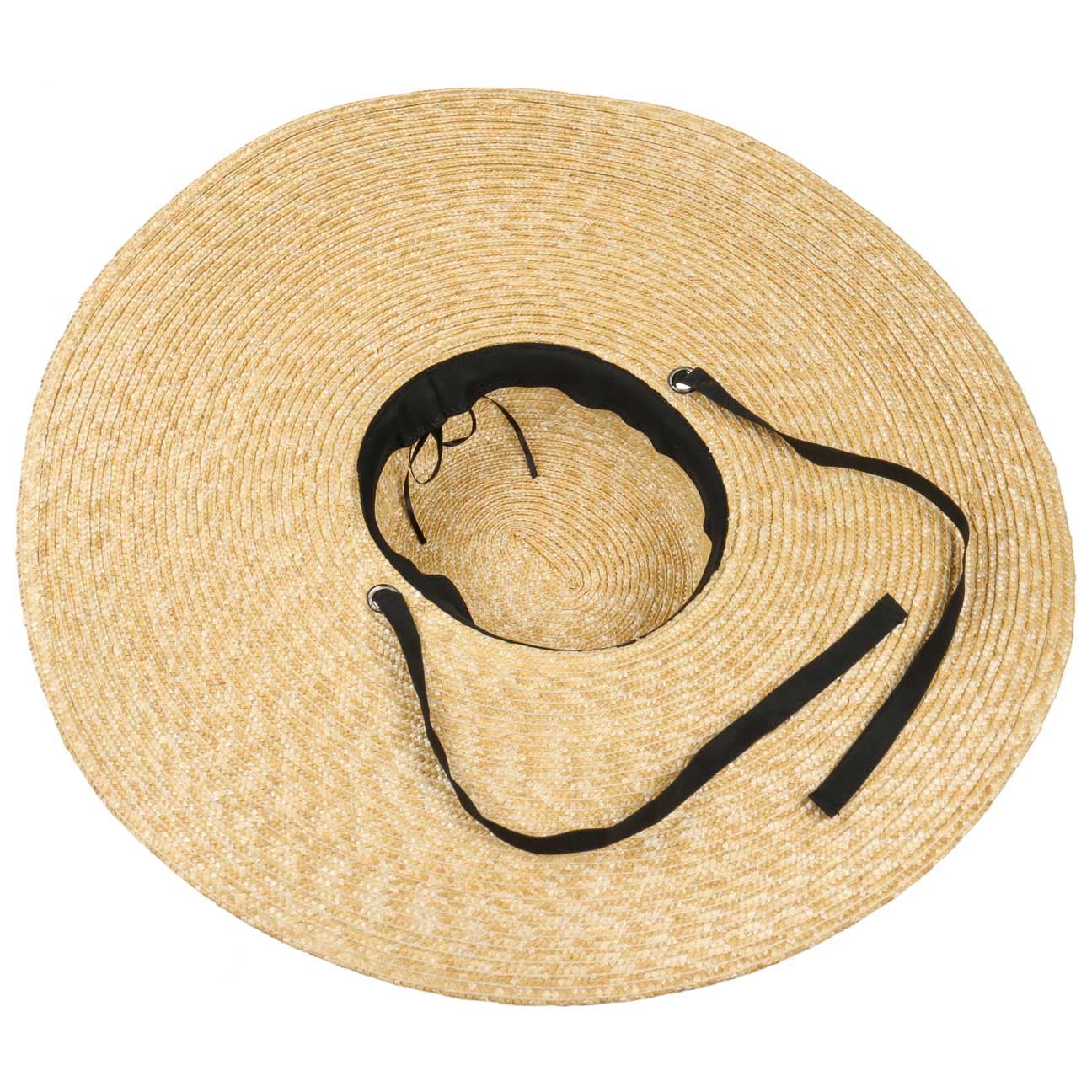 Ripsband Fr/ühling-Sommer Lierys Giant Strohhut mit XXL-Krempe Damenhut Sonnenhut Sommerhut Gartenhut Damen