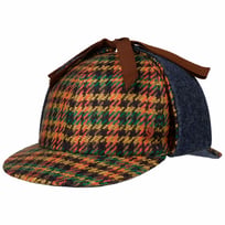Houndstooth Deerstalker Wollcap by Alfonso DEste | 129,00 �