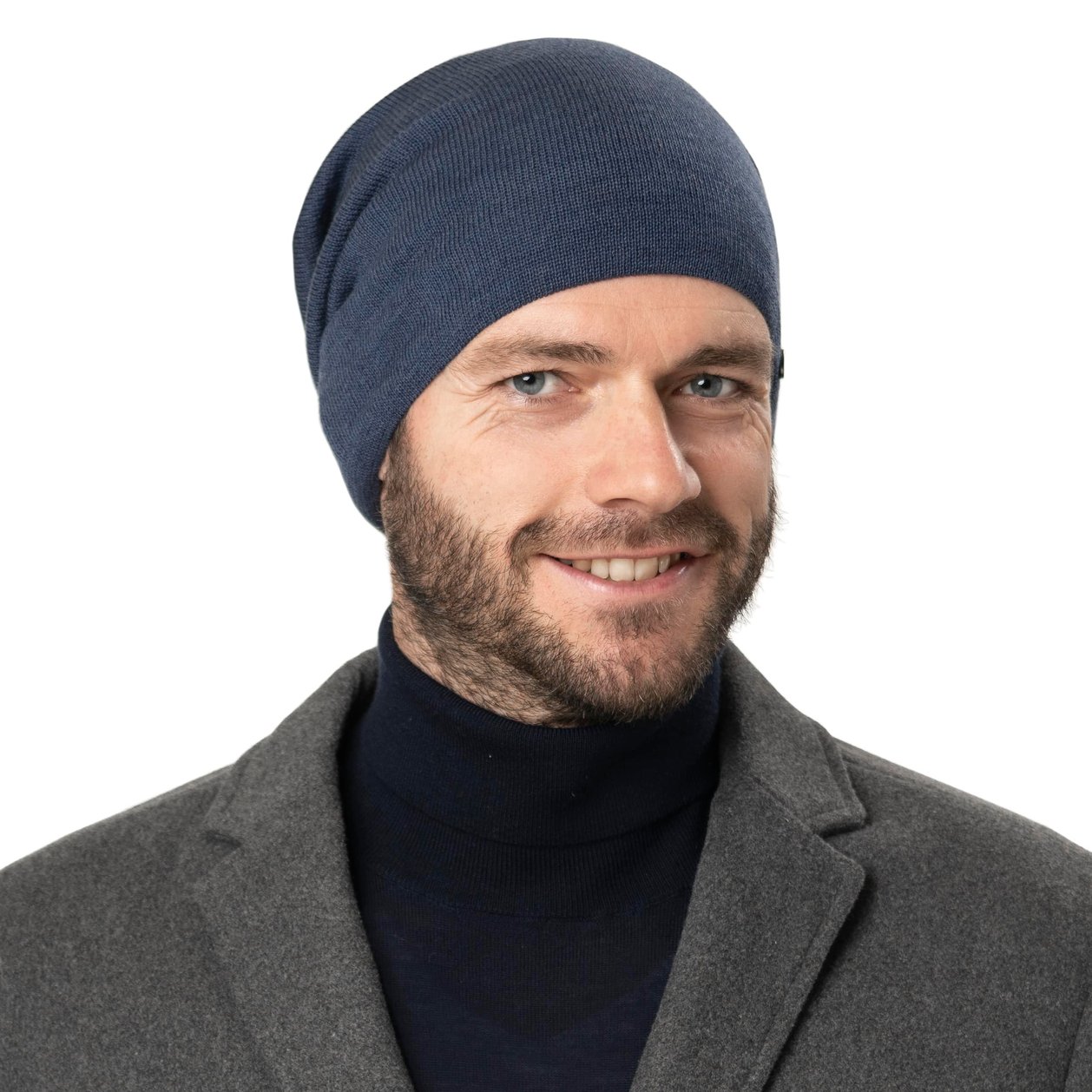 LIERYS Oversize Beanie Aus 100% Merinowolle – Kuschelig, Gefüttert & Made In Germany