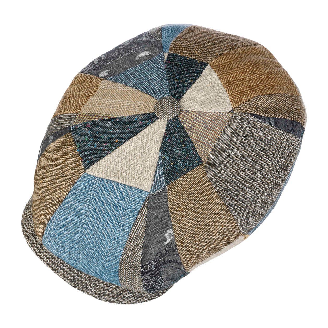 Stetson Dockermütze Herren - Klassische Patchwork-Mütze Aus Baumwolle & Wolle, Made In EU, Für Herbst & Winter
