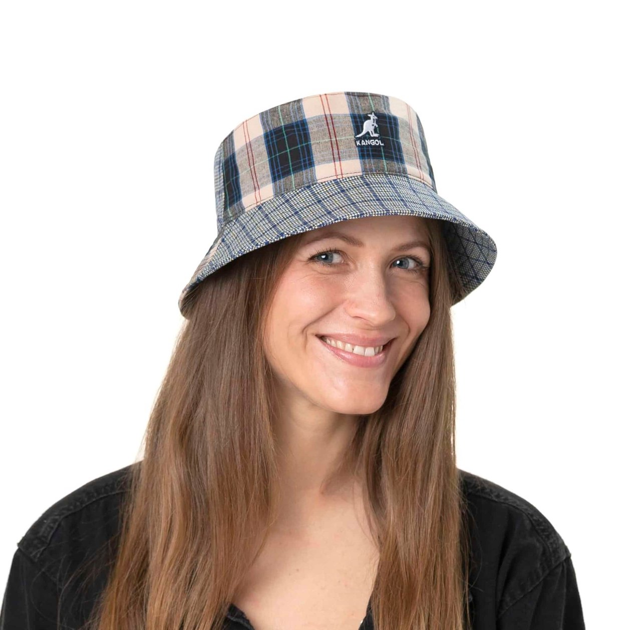 KANGOL Plaid Mashup Bucket Plaid-on-Plaid-Bucket-Hat-by-  main image 2