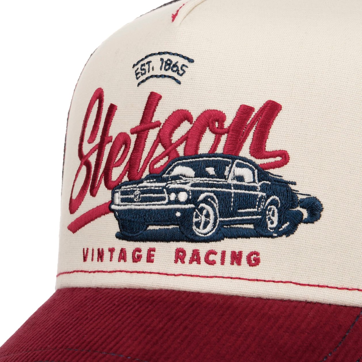 Casquette chapeau papa vintage Wurth Racing rouge sangle